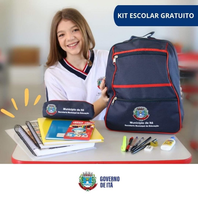 Em Itá Alunos Da Rede Municipal Vão Receber Kit Com Material Escolar Portal De Notícias 7544