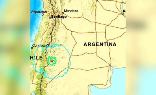 Terremoto atinge Argentina, perto de fronteira com o Chile